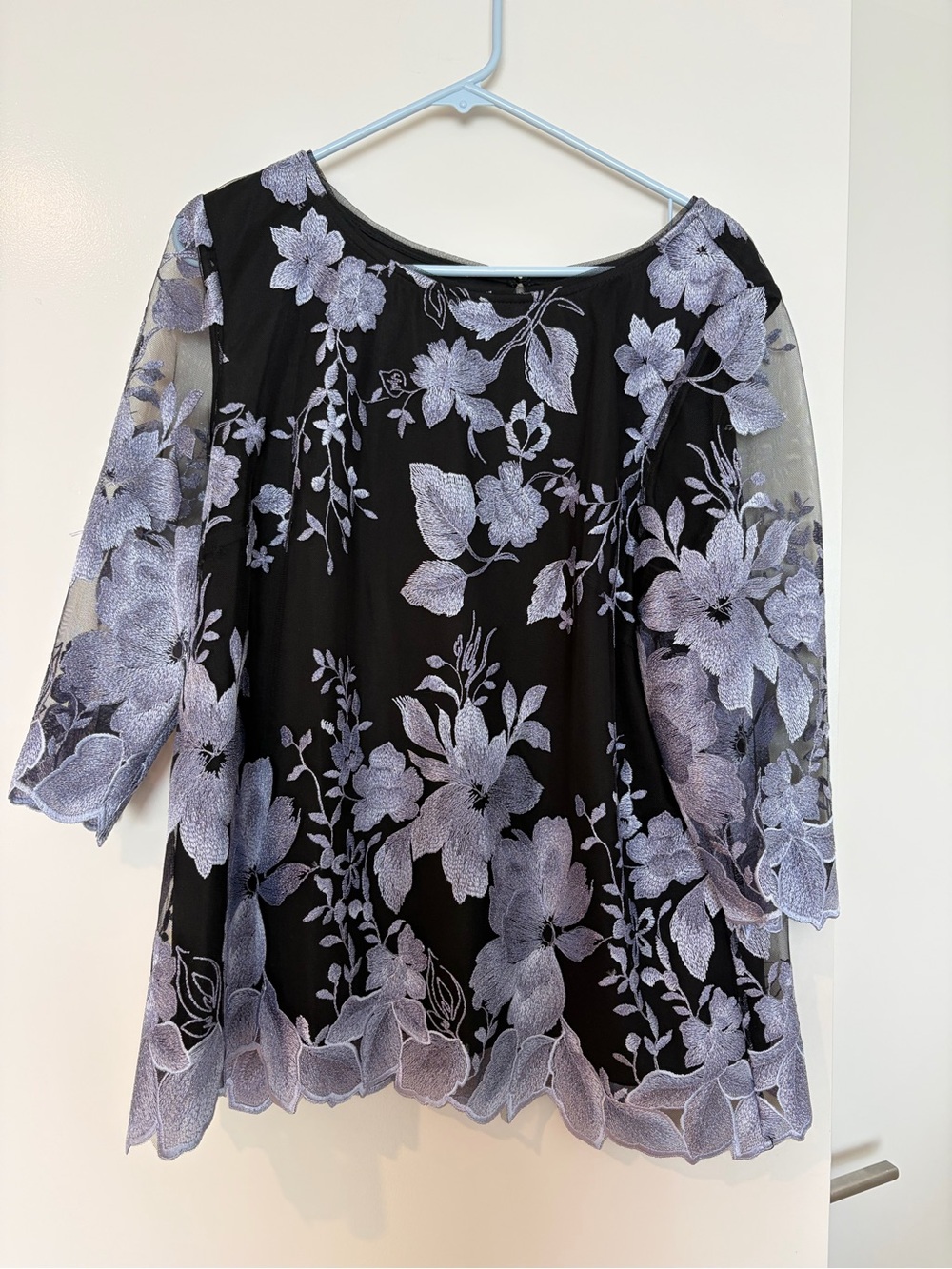 3/4 Sleeve Floral Top
